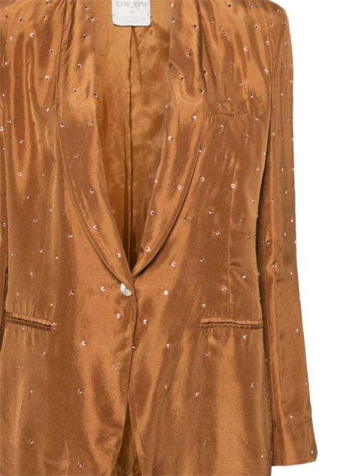 Bronze-tone silk jacket Forte forte | 12375bisBRONZE